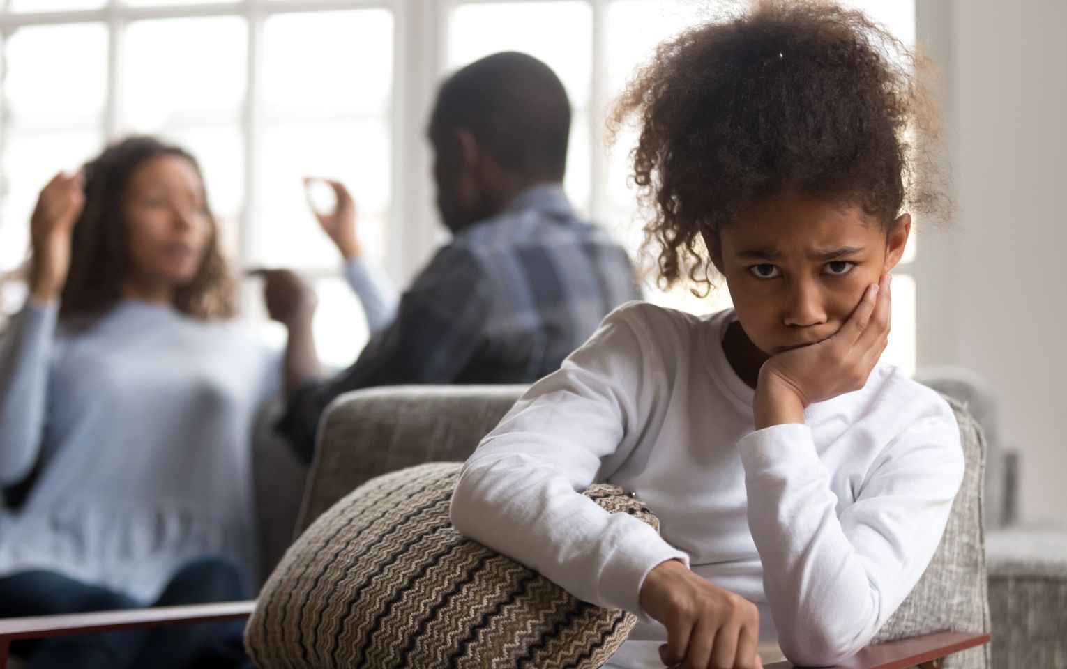 Upset kid daughter sad parents fighting | Do Step parents pay child support? | Vetrano | Vetrano & Feinman